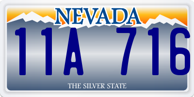 NV license plate 11A716