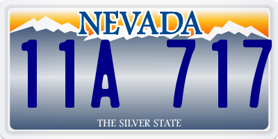 NV license plate 11A717