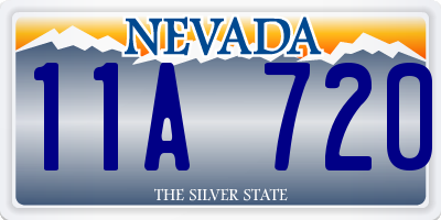 NV license plate 11A720