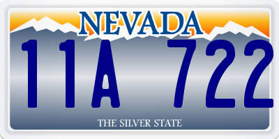 NV license plate 11A722