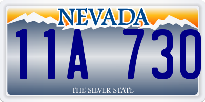 NV license plate 11A730