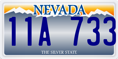 NV license plate 11A733