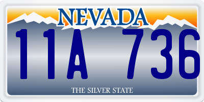 NV license plate 11A736