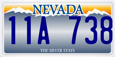 NV license plate 11A738