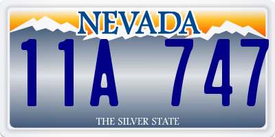 NV license plate 11A747