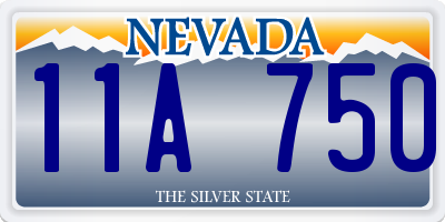 NV license plate 11A750