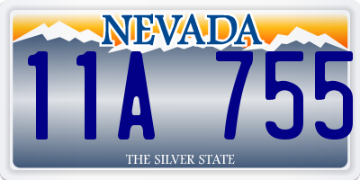 NV license plate 11A755