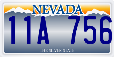 NV license plate 11A756