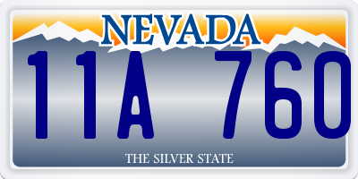 NV license plate 11A760