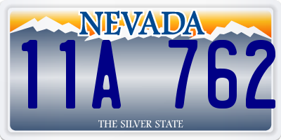 NV license plate 11A762