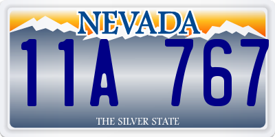 NV license plate 11A767