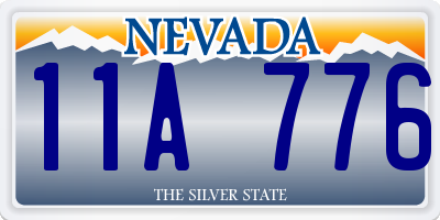 NV license plate 11A776