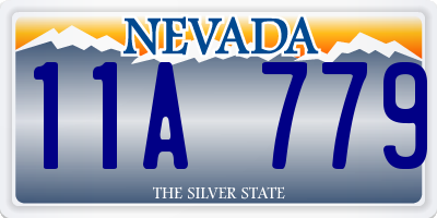 NV license plate 11A779