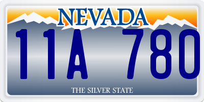 NV license plate 11A780