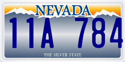 NV license plate 11A784