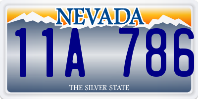 NV license plate 11A786