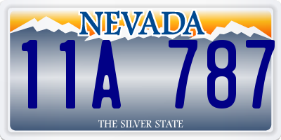 NV license plate 11A787