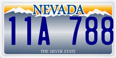 NV license plate 11A788