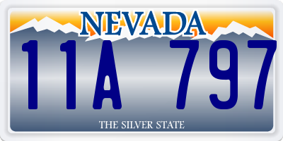 NV license plate 11A797