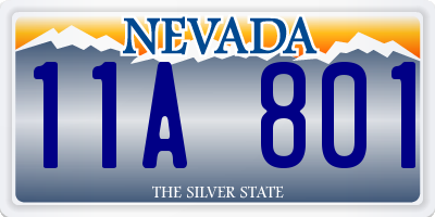 NV license plate 11A801