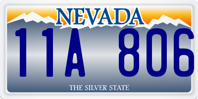 NV license plate 11A806