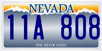 NV license plate 11A808