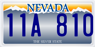 NV license plate 11A810