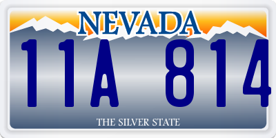 NV license plate 11A814