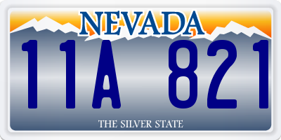 NV license plate 11A821