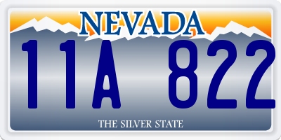 NV license plate 11A822