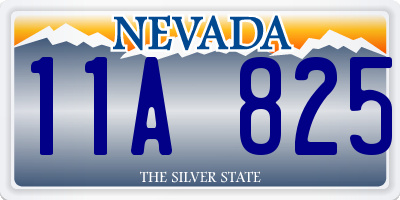 NV license plate 11A825