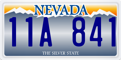 NV license plate 11A841