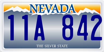 NV license plate 11A842