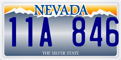 NV license plate 11A846