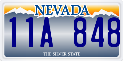 NV license plate 11A848