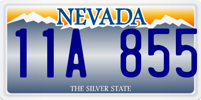 NV license plate 11A855