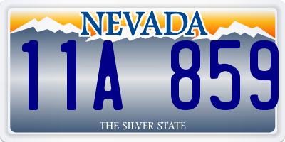 NV license plate 11A859