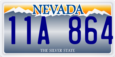 NV license plate 11A864