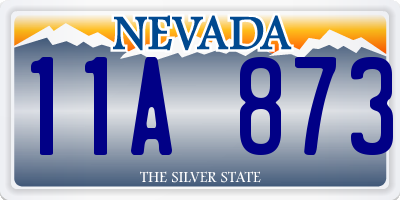 NV license plate 11A873