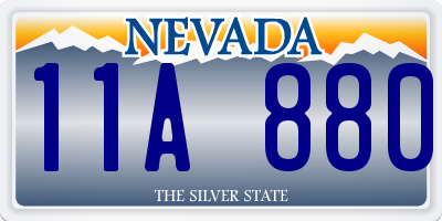 NV license plate 11A880