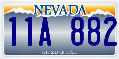 NV license plate 11A882