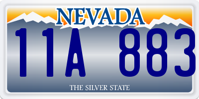 NV license plate 11A883
