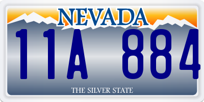 NV license plate 11A884