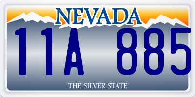 NV license plate 11A885