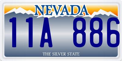 NV license plate 11A886