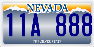 NV license plate 11A888