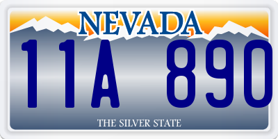 NV license plate 11A890