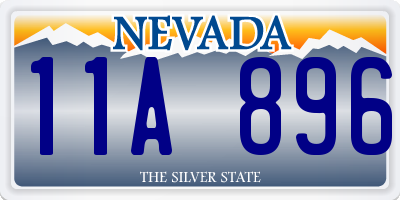 NV license plate 11A896