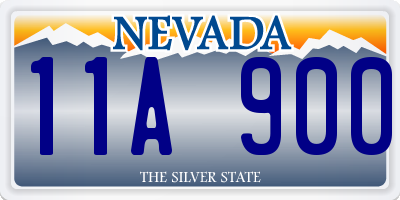NV license plate 11A900
