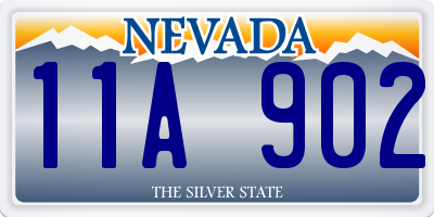 NV license plate 11A902